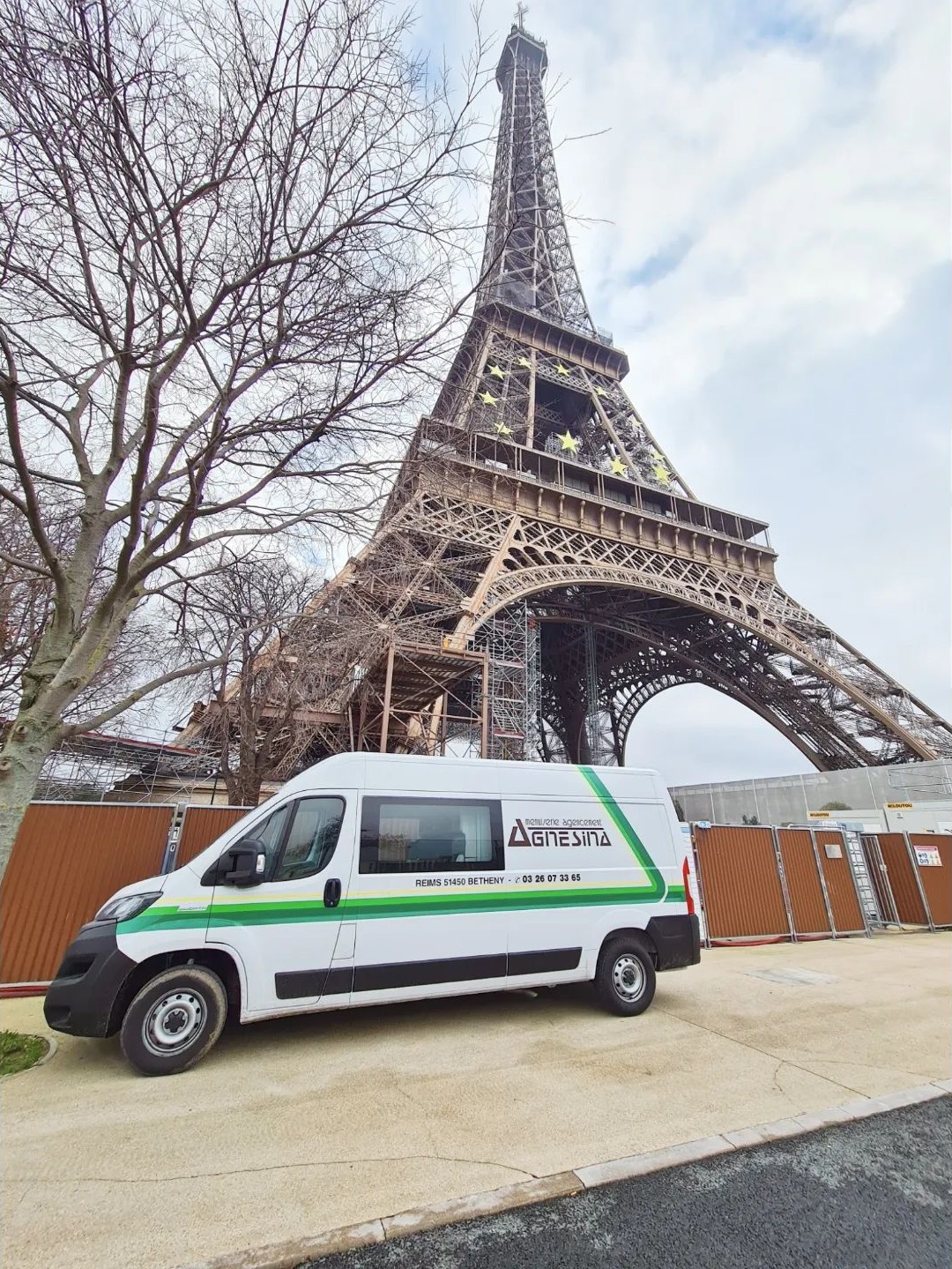 Cloisons Tour Eiffel avec traitement de la dilatation